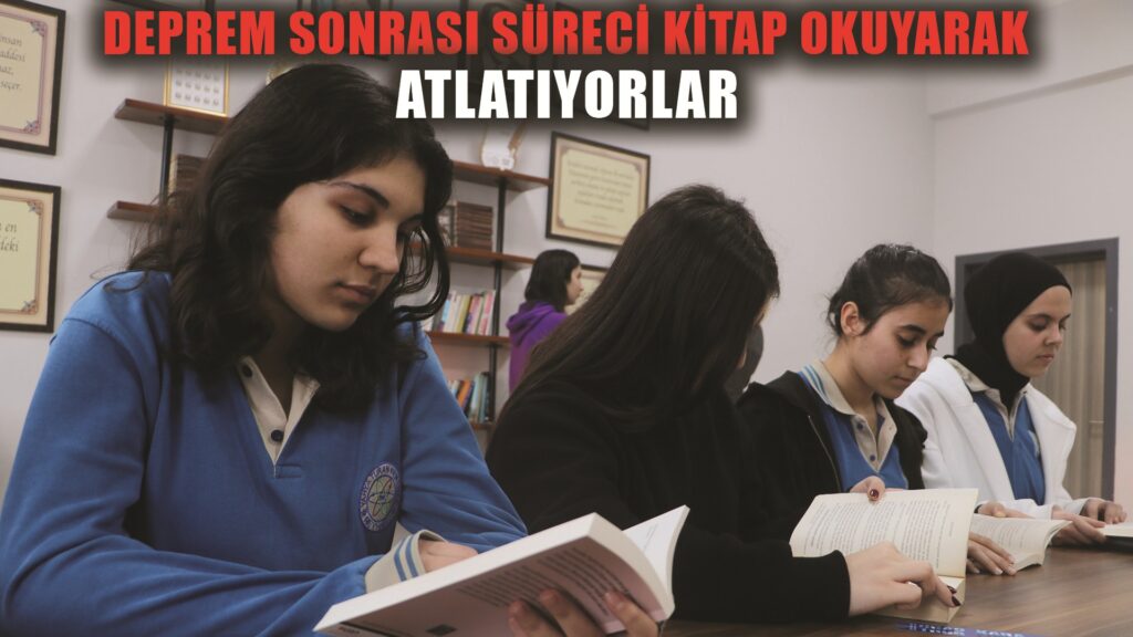 Öğrenciler, deprem sonrası süreci kitap okuyarak atlatıyor