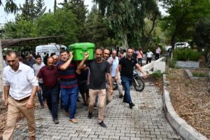 DENİZDE BOĞULAN KIZ KARDEŞLER, SON YOLCULUKLARINA UĞURLANDI