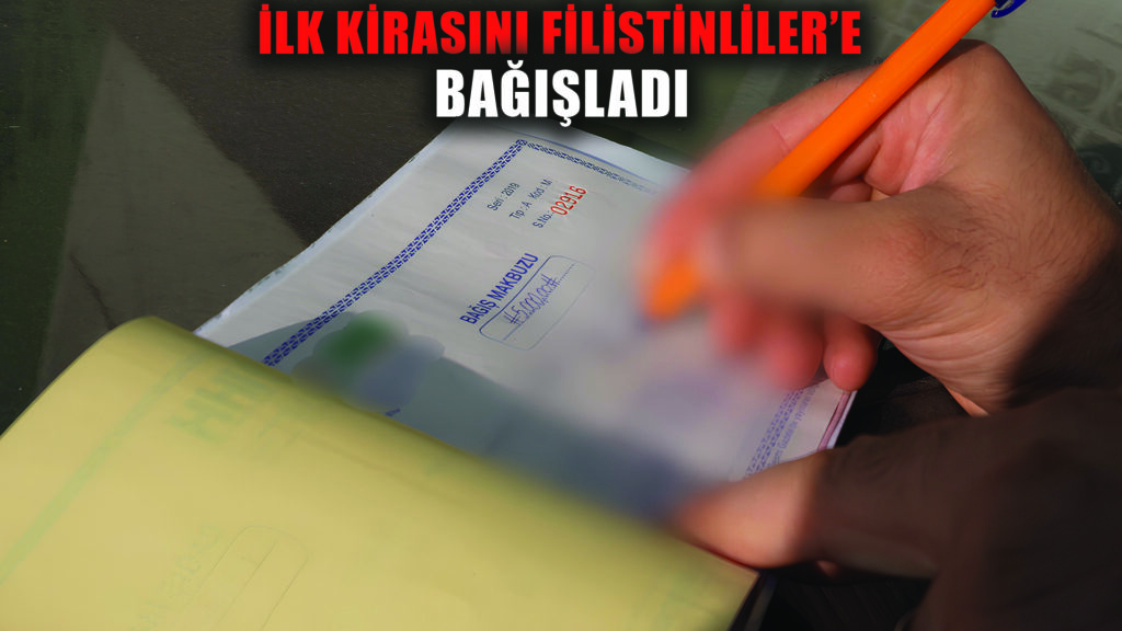 Ev sahibi; ilk kirayı yaşam mücadelesi veren Filistinlilere bağışladı