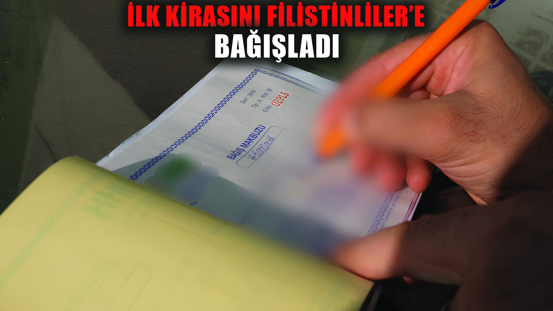 Ev sahibi; ilk kirayı yaşam mücadelesi veren Filistinlilere bağışladı