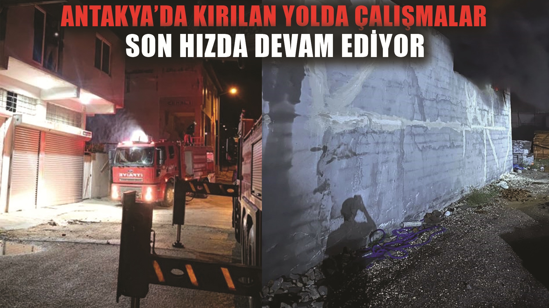 Antakya’da bina yangınından 2 kişi kurtarıldı