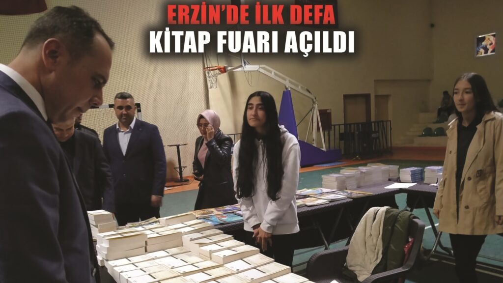 Hatay’ın Erzin ilçesinde ilk kez kitap fuarı açıldı
