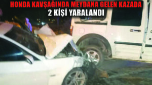 Hatay’da trafik kazasında 2 kişi yaralandı