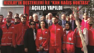 Hatay’da ‘Kan Bağış Noktası’ açıldı