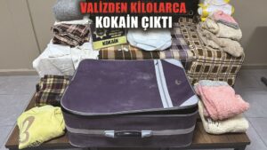 Valizden 12 kilo 150 gram kokain çıktı