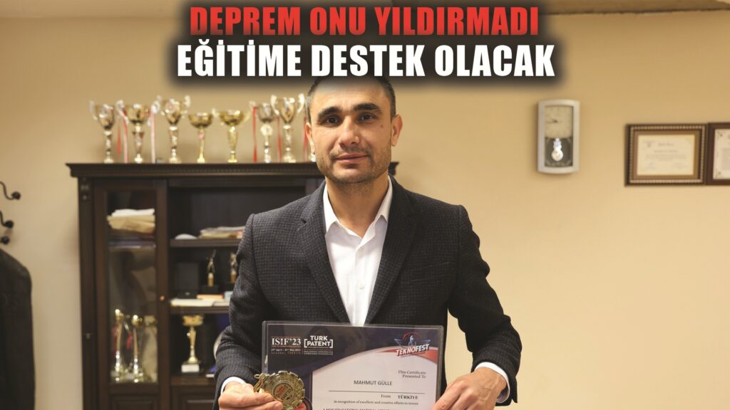 Deprem onu yıldırmadı, geliştirdiği projeyle eğitim sistemine katkı sağlayacak