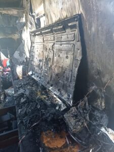 HATAY'DA KONTEYNER YANGINI