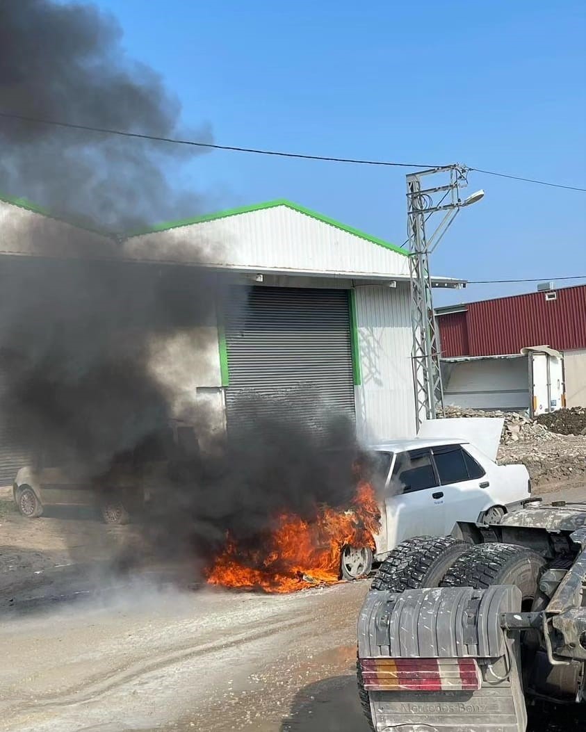 TOFAŞ'IN ALEVLERE TESLİM OLDUĞU ANLAR KAMERADA