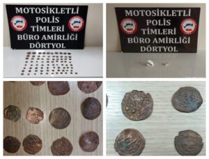 HATAY'DA 81 ADET SİKKE ELE GEÇİRİLDİ