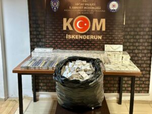 İSKENDERUN'DA 1640 PAKET KAÇAK SİGARA ELE GEÇİRİLDİ