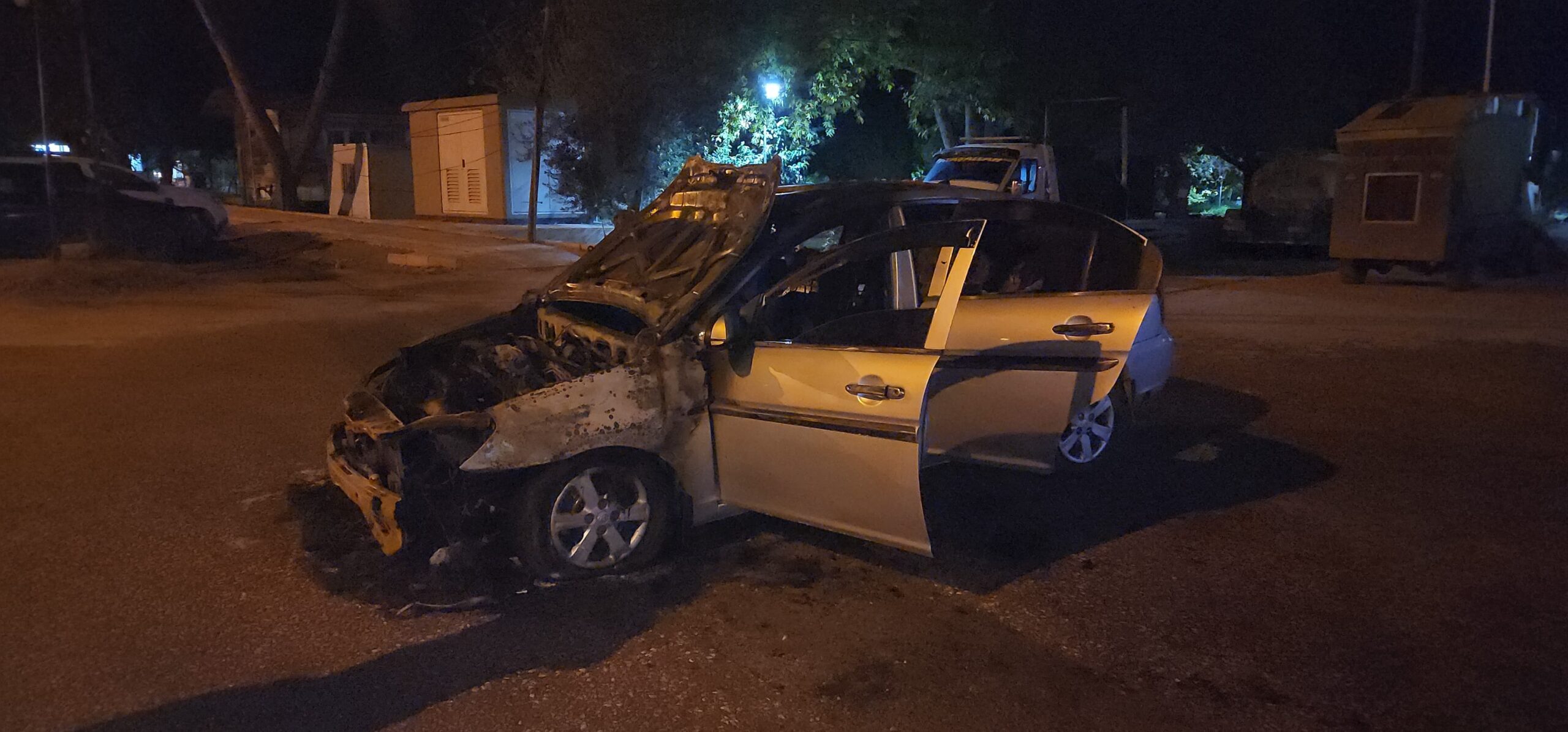 ALEVLERE TESLİM OLAN OTOMOBİL HURDAYA DÖNDÜ